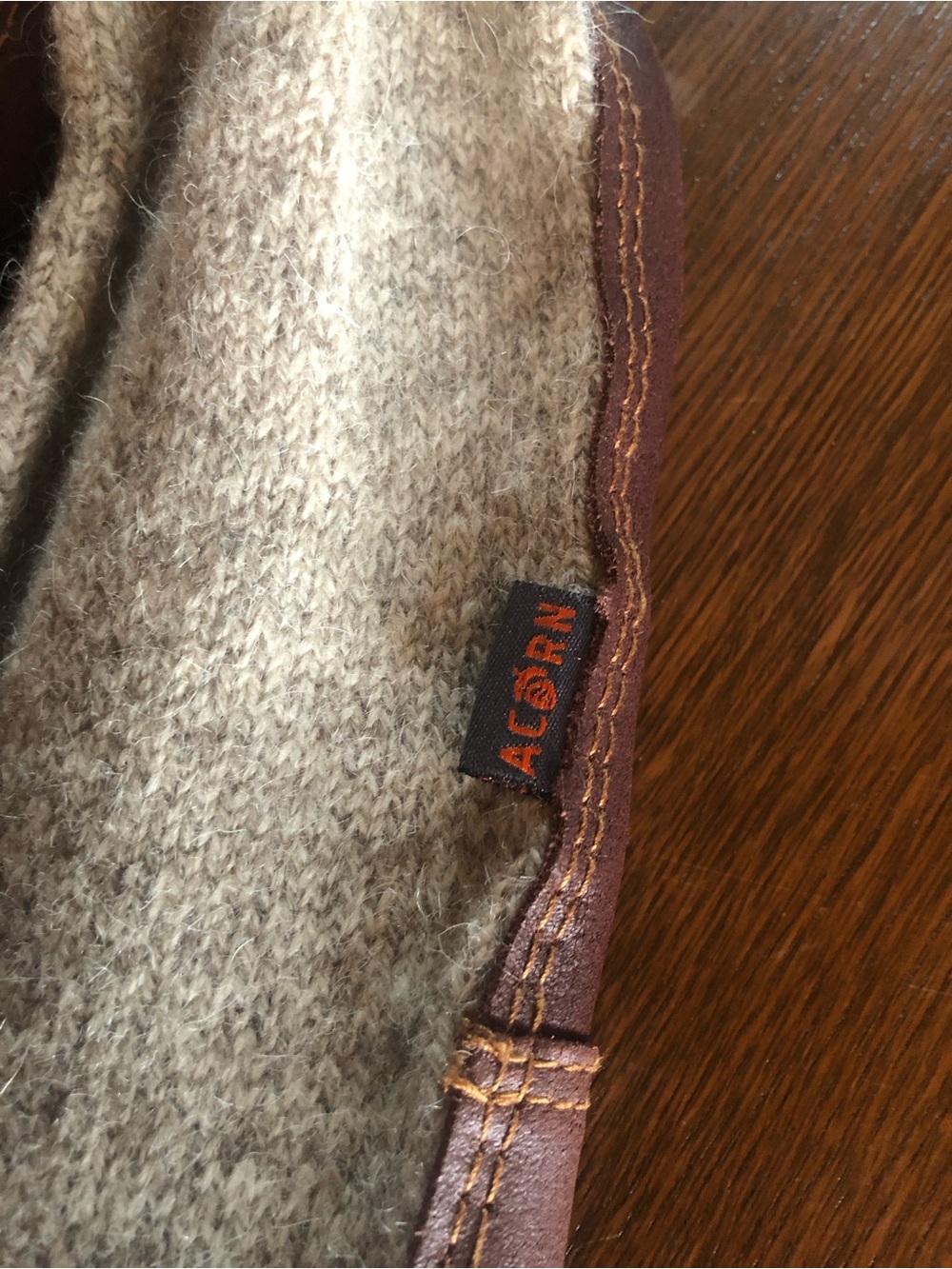 Acorn Original Slipper Sock in Ragg Wool Color - Picture 2 of 3